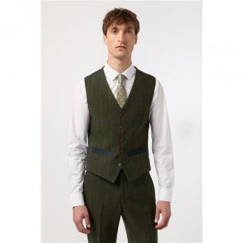 Antique Rogue Men's Check Tweed Waistcoat