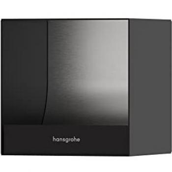 Hansgrohe XtraStoris Original Toilettenpapierhalter, Einbau, 150x140x150mm, 56065, Farbe: Mattschwarz