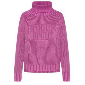 Intarsienmuster Pullover in iced berry