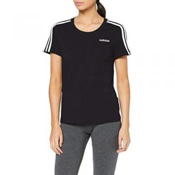 Abbigliamento Femminile Adidas 3S T-Shirt Nera Bianca XS
