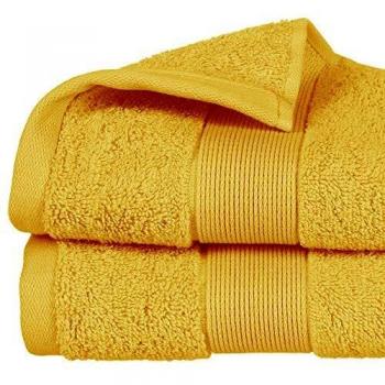 Serviette de bain ocre 50 x 90 cm