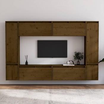 Pine Wood TV Cabinets (8 Pack) – VidaXL