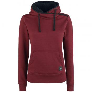 Felpa con cappuccio per Donna No Bravery bordeaux