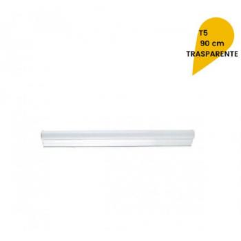 Sottopentola LED Neon T5 90cm, 18 watt, vetro puro – finitura bianco freddo
