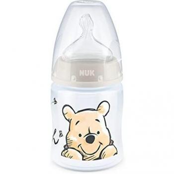 Biberon First Choice Temperature Control NUK Winnie L'ourson avec tétines supplémentaires et brosse pour biberons
