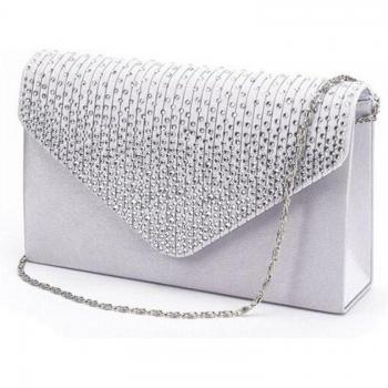 Large Satin Evening Bag for Women