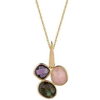 Colgante Dreams Vidal & Vidal oro 18Kt con gemas multicolor