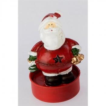 Nikolaus Teelichter 6 Stück rot 5 cm