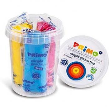 Primo Pâte à modeler 3‑couleurs – 100 g en seau