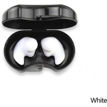 Noise Reduction Swimming Ear Plugs, Waterproof Silicone, with Storage Box