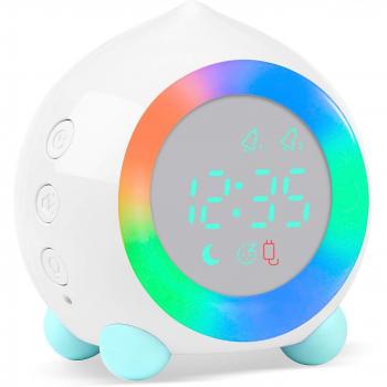 Alarma Sonora y Luz Ambiental en Color Beige