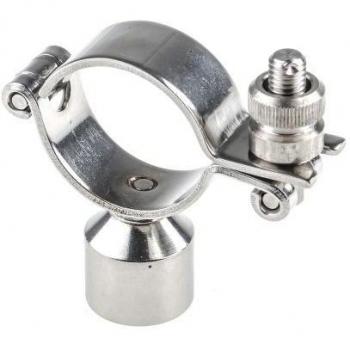 Attache Tuyau Charnière Acier Argent 1-1/2