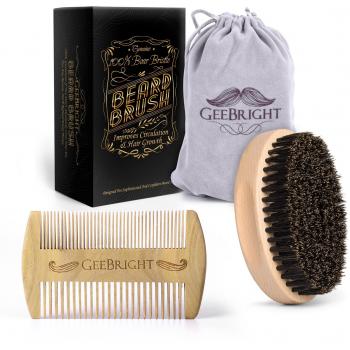 Luxus Bartpflege Set – Naturborsten‑Bürste