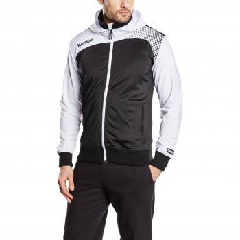 Kempa Veste à Capuche Homme Noir/Blanc S