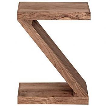 KADIMA DESIGN Z-Form Beistelltisch Z Cube aus Akazie/Sheesham