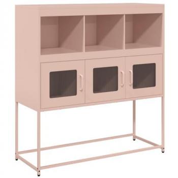 Rosa Kaltgewalzter Stahl Sideboard 100,5x39x107 cm vidaXL