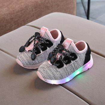 Zapatillas con luz LED para niños tamaño 21-30