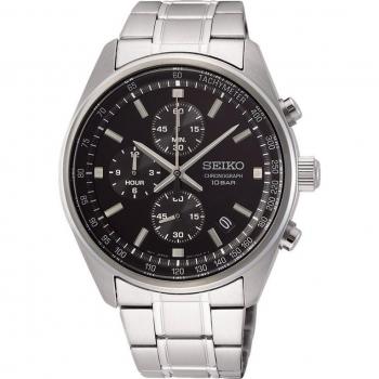 Seiko Neo Sport (SSB379P1) – Montre Homme, Noir, 10 atm