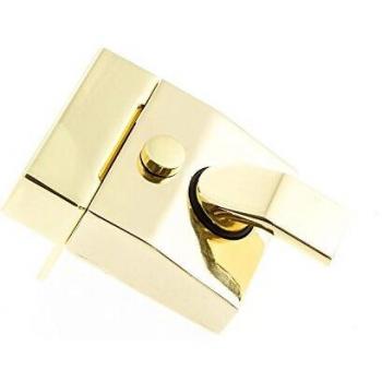 NLB201 Narrow Dual‑Lock NightLatch, Brass Plated