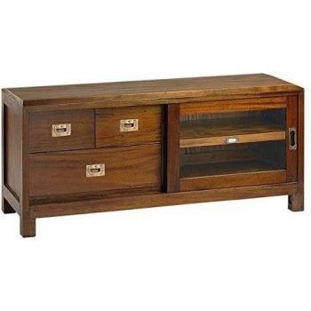 Mueble TV 3 Cajones Puerta Corredera Flamingo