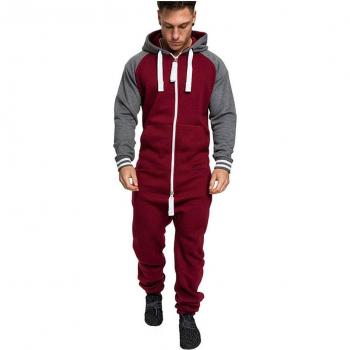 Sudadera con capucha para hombre, en color sólido, con cremallera, estilo casual para otoño e invierno