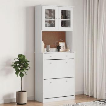 Buffet Blanc Alta 77x35x188 cm en Bois