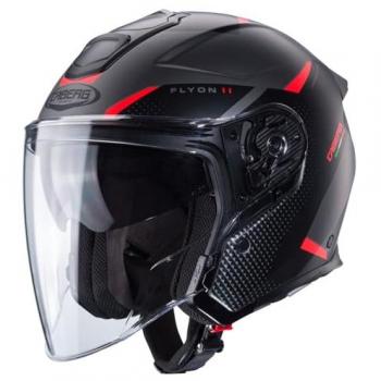 Caberg Flyon II Boss Jethelm XS Schwarz Grau Rot für Herren