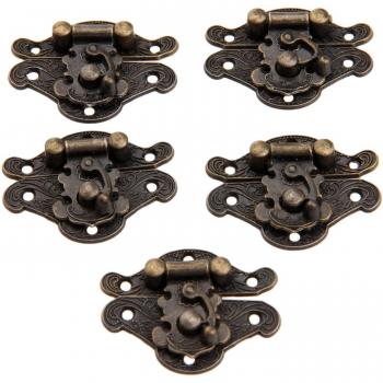 5Pcs Iron Box Latch Set for Wine and Wooden Boxes