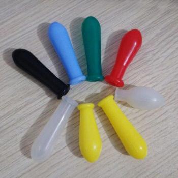 1ml Pipette Dropper Caps with Silicone Rubber Head and Thick Latex Tips, 50 Count