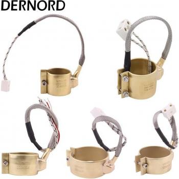 DERNORD Electric Copper Barrel Brass Band Heater 220V 250W