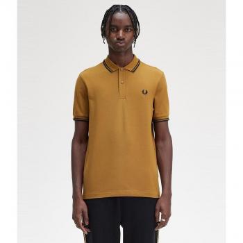 Fred Perry Poloshirt mit zweifarbigen Rippbündchen
