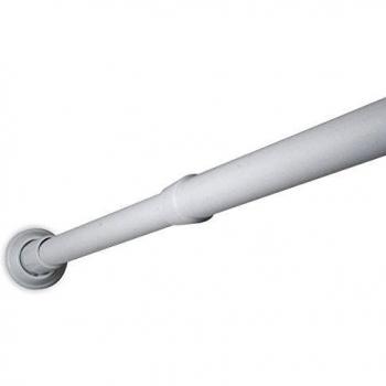 Barra de Ducha Extendida en Aluminio, Color Blanco