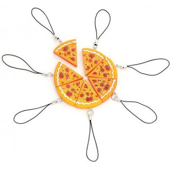 Pizza Pendant Key Chain