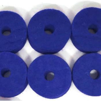 Blue AWFBLU Cymbal Felt 1.5 x .5 Pack