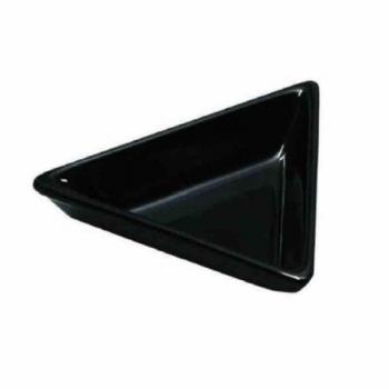 Porcelana Negra en Caja de 10 Rabanera Triangular 12 cm