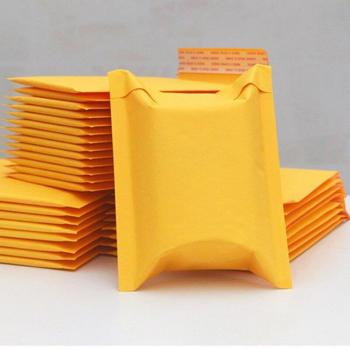 10Pcs Yellow Kraft Self-Sealing Bubble Envelopes