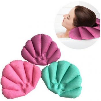 Coussin de bain avec ventouses et protection pour le cou