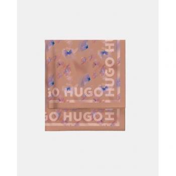 HUGO Halstuch Auraize 90×90 – mit Print und HUGO Logo
