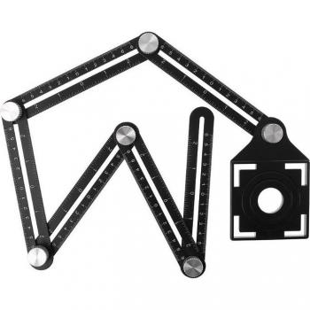 6-in-1 Folding Angle Ruler for Tile Work