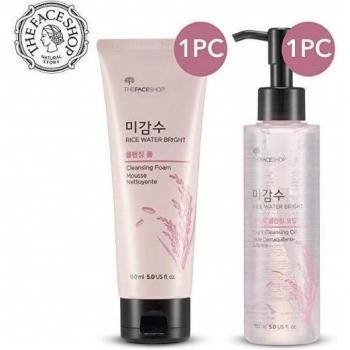 The Face Shop Olietto Pulisce a Base d'Acqua di Riso con Spuma Set