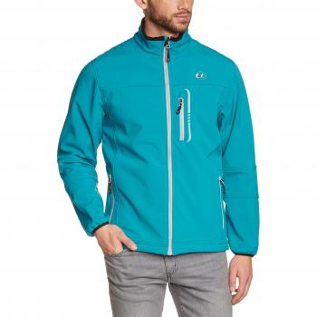 Ultrasport Men’s UltraFlow Softshell – Caribbean Blue & Grey (XX‑Large)
