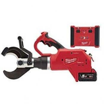 Cortador Hidráulico de Cables Milwaukee M18 FORCELOGIC One Key HCC75R-502C Baterías 18V 5.0Ah Cargador M12-18FC 4933459271, Rojo