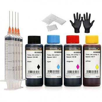 Epson 103 Tinten Set kompatibel für EcoTank L3110, L3150, L3156, L5190 4x100ml