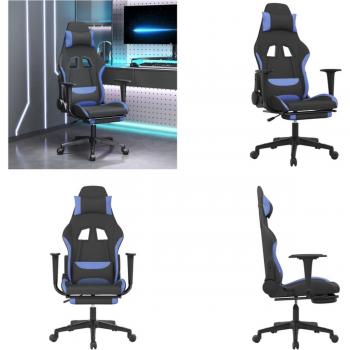 VidaXL Ergonomische Gamingstoel met Voetensteun
