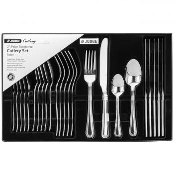 Beaded Finish 24‑Piece Stainless Steel Cutlery – PP343F