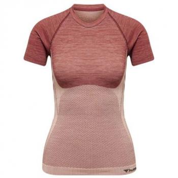 Hummel Cleaa Rose Tan Melange Tee for Women M