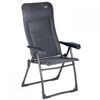 AirDeluxe XS Sitzgelegenheit – Grauer Campingstuhl, 64 × 64 × 119 cm, Aluminiumrahmen