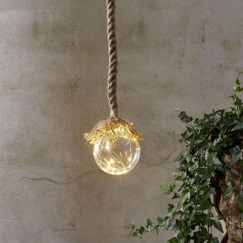 Lampadaire LED Jutta sphère vitrée Ø10 cm