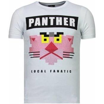 Stadsfanaticus Panther Couper Glanzend T-Shirt