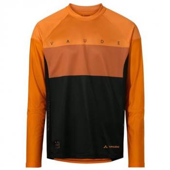 VAUDE T-Shirt Männer Moab LS – Outdoor-Funktionalität, Orange, XXL